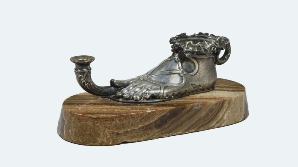 Lampe à Huile Rituelle Hindoue En Bronze à 5 Becs - XVIIIe/XIXe Siècle - Patine D'Origine