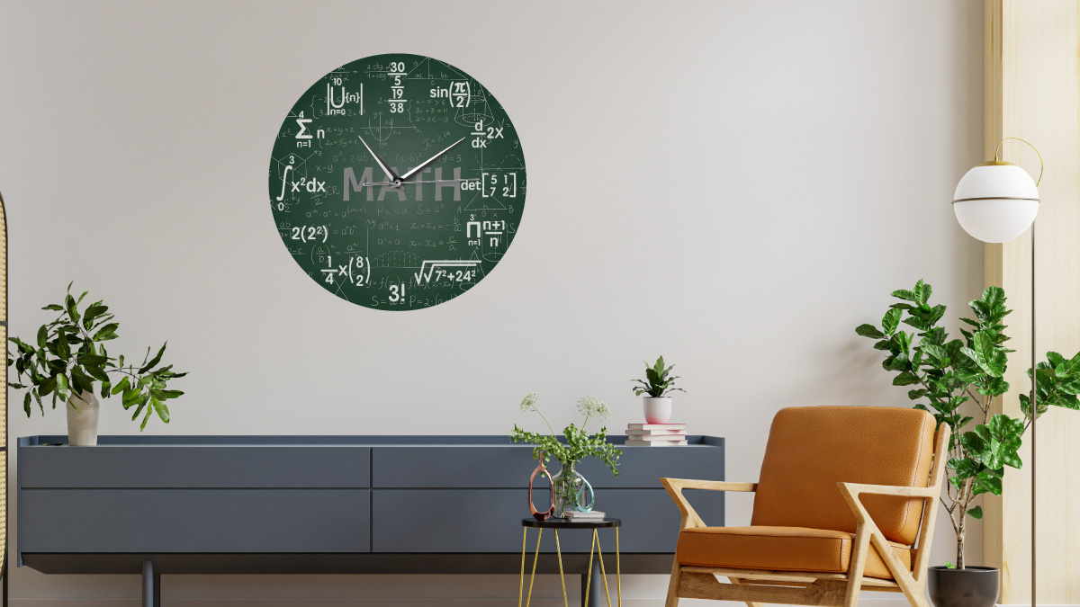 Horloge Murale Mathématiques 