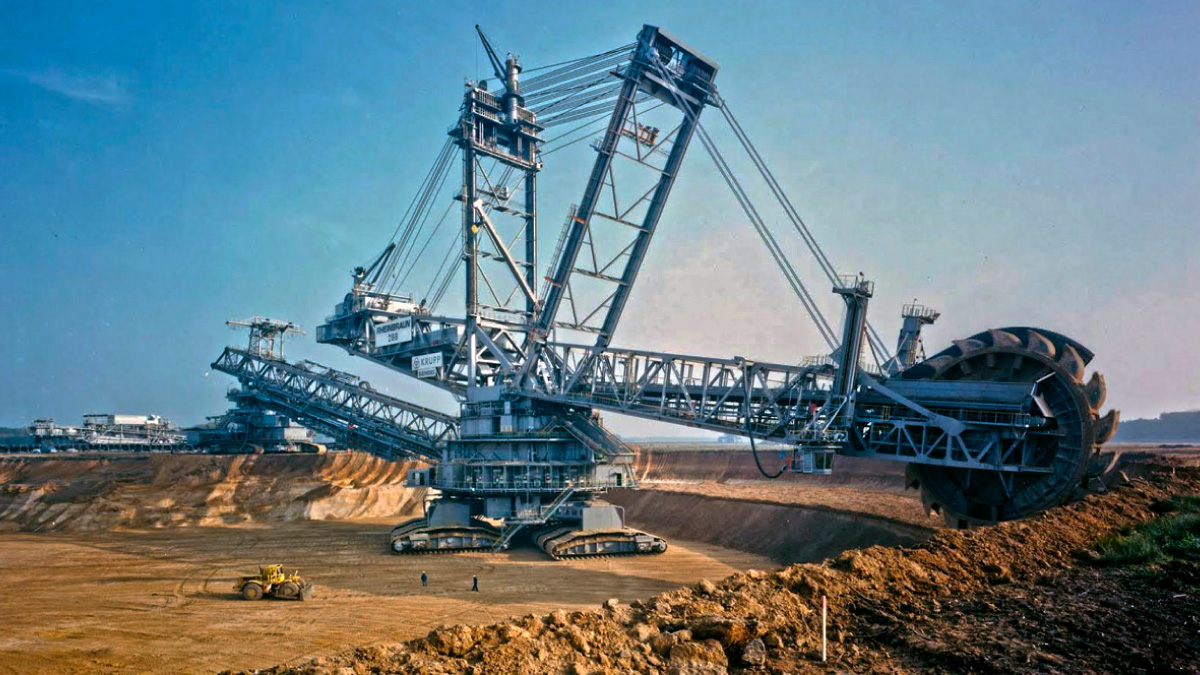 Une des plus grandes machines : Bagger 293, l'excavatrice à roue à godets la plus grande du monde 