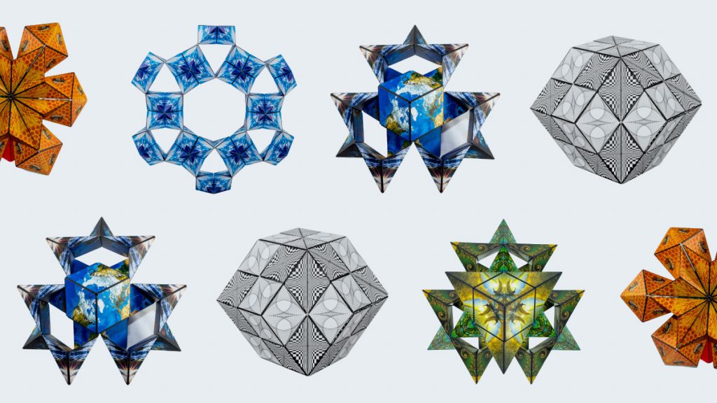 Geobender Abstract GeoBender Cube - Le Puzzle 3D Magnétique qui Éveille la Science