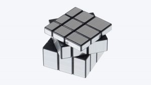 Cube De Rhénium Pur Miroir 99,9% - 10x9x9 Mm Avec Cube De Protection - Collection