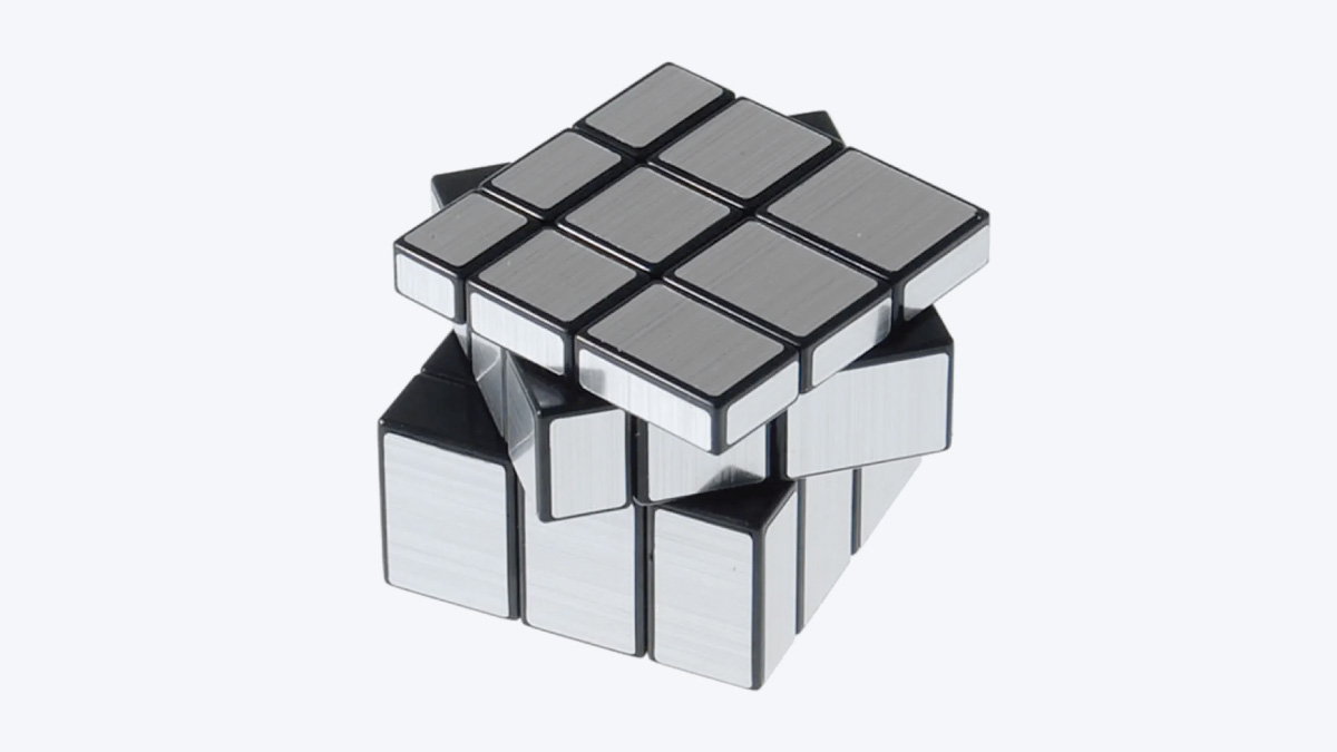 Rubik's Cube Miroir argenté