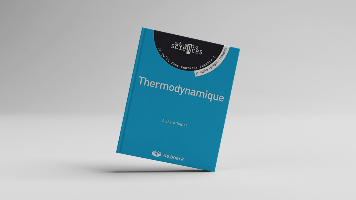 Ouvrage Thermodynamique de Richard Taillet