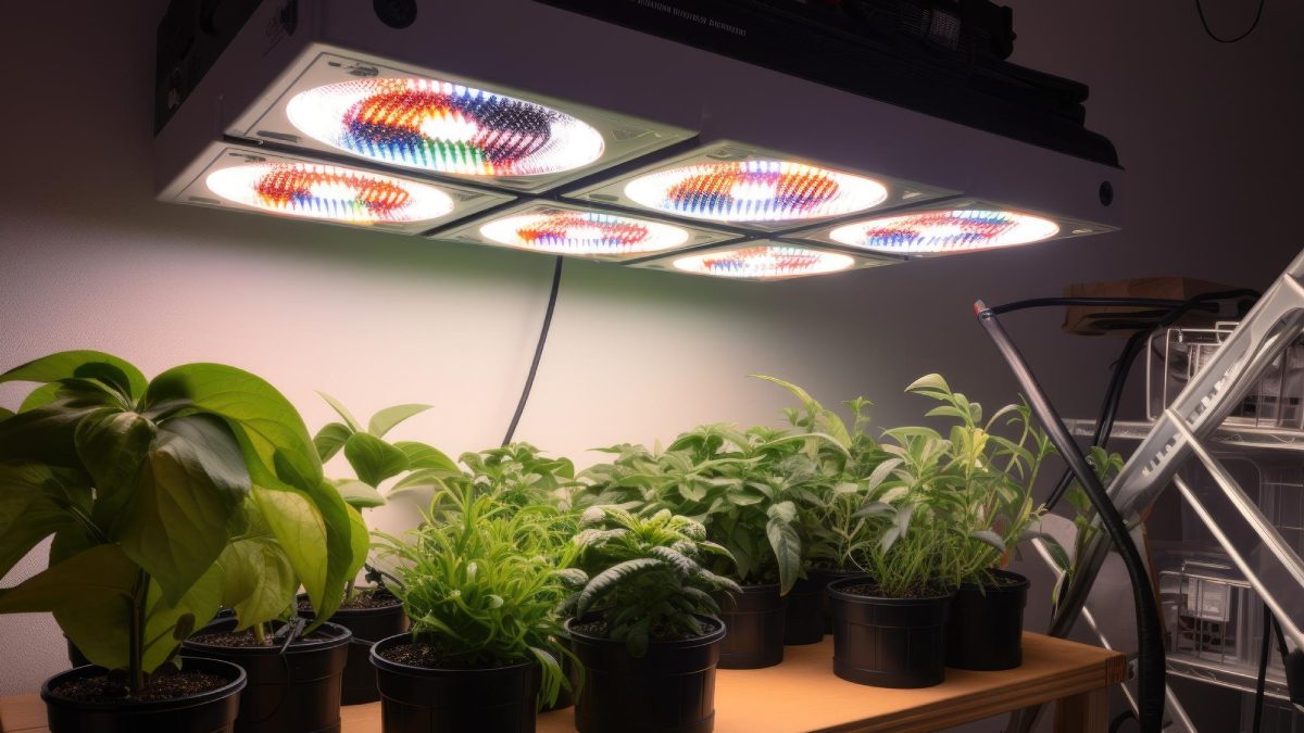 Ampoule de croissance LED PAR avec ventilateur, lumière solaire pour  plantes d'intérieur