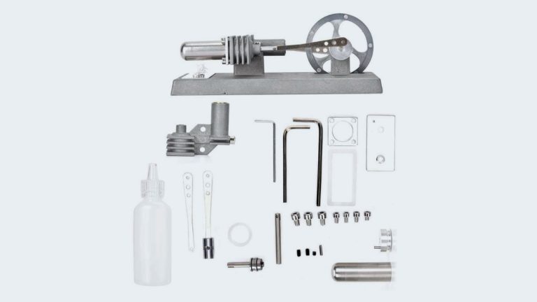 Mini Moteur Stirling 5V 2200 RPM - Kit Scientifique DIY En Acier Inoxydable, Démonstration énergie Thermique Pour Enfants